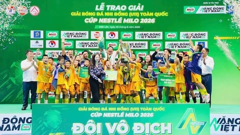 CLB Hà Nội vô địch giải bóng đá nhi đồng toàn quốc – Cúp Nestlé Milo 2026
